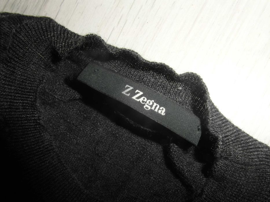 Ermenegildo Zegna Jumper Longsleeve Sweter Męski Casual Wełna S/M