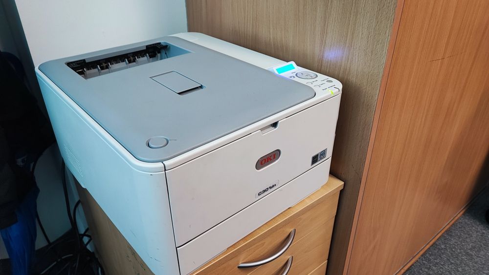 Drukarka OKI C 301 dn używana do przeserwisowania