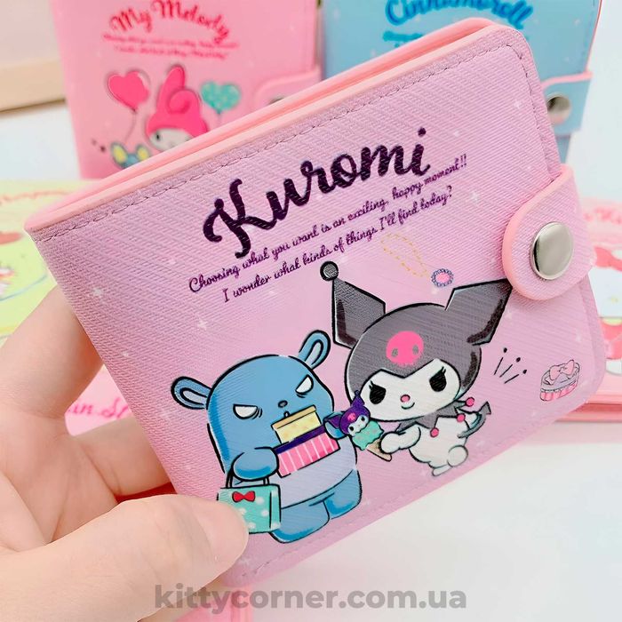 Дитячий гаманець kuromi куромі hello kitty хелоу кіті фіолетовий