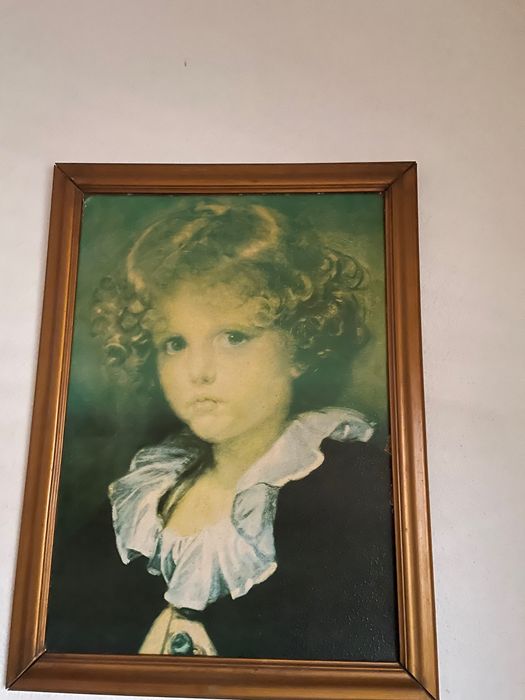 Quadro de estampa com menino
