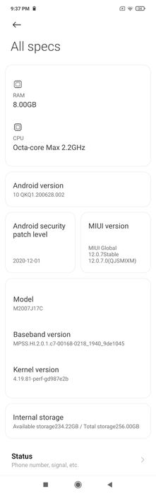 Redmi Note 9 Pro 5G 8/256