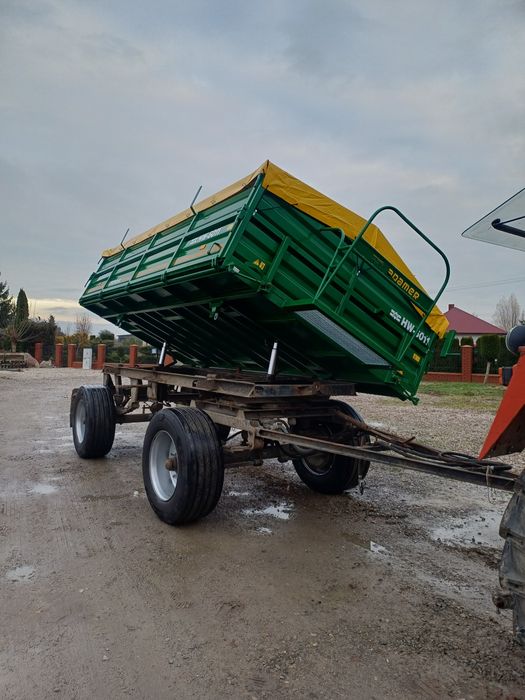 Przyczepa wywrotka hl 60.11 hw 10 ton niemiecka paletowa d55 bss ifa