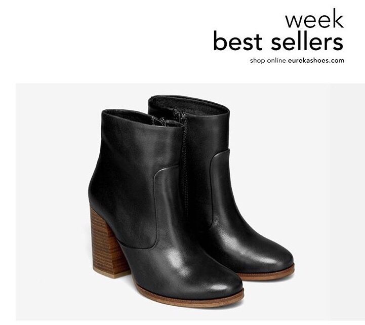 Botas pretas marca Eureka como novas