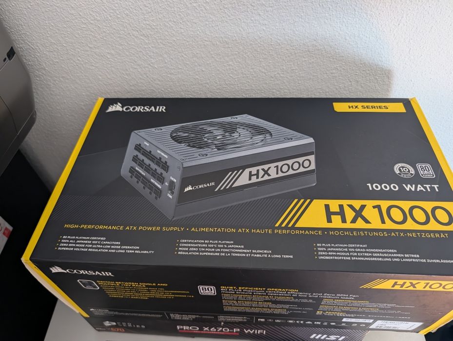 Fonte de alimentação Corsair hx1000 Titanium