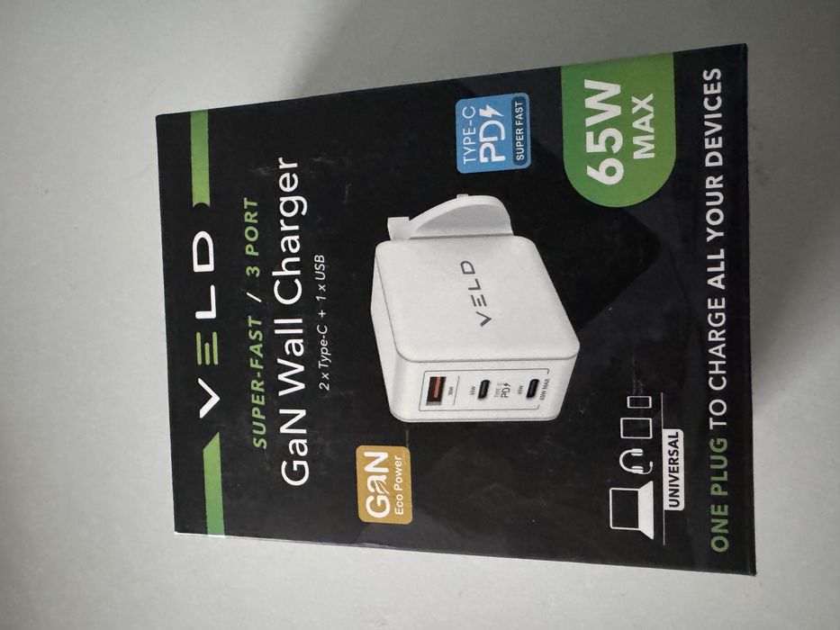 Ładowarka. Veld GaN 65w