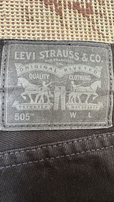Levi’s 505 джинси чорні 32/32