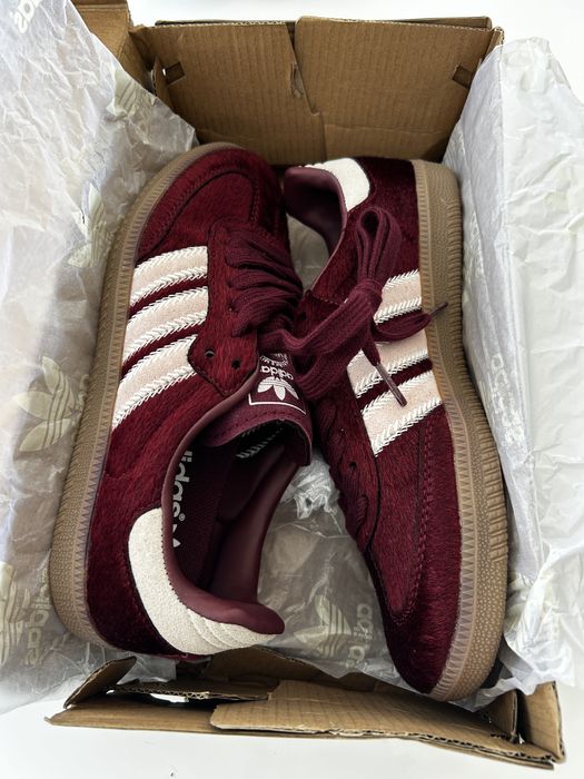 Adidas Samba og bordeaux pelo poney