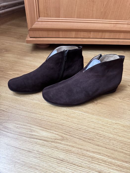 Skórzane brązowe botki Hassia rozmiar 5 - 38