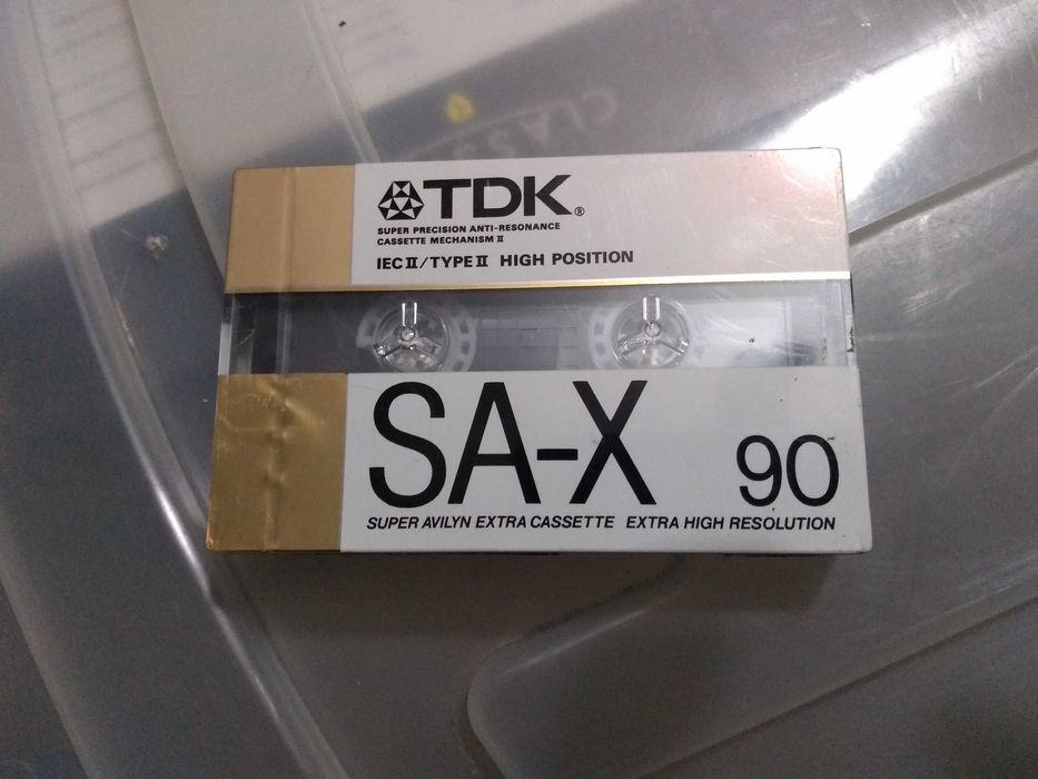 Cassete de áudio VINTAGE, TDK SA-X 90, NOVA!