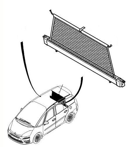 Citroen C4 Grand Picasso - Barra de protecção cargas altas