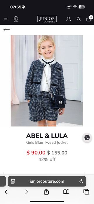 Костюм шорты пиджак abel