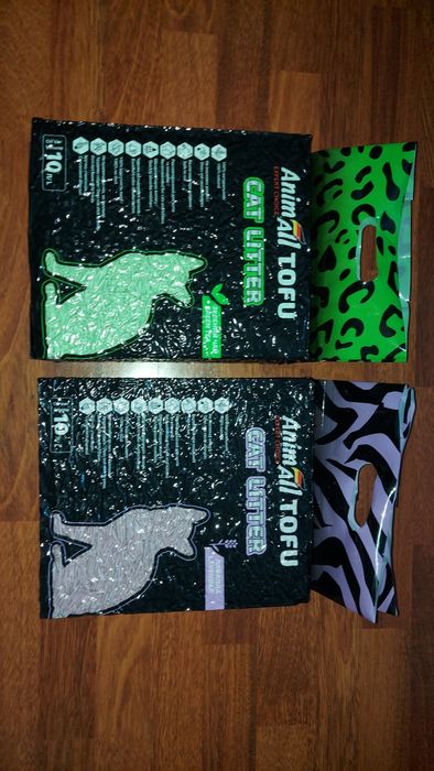 Наповнювач тофу, 10 л, Animall Tofu, соевый наполнитель, Лаванда