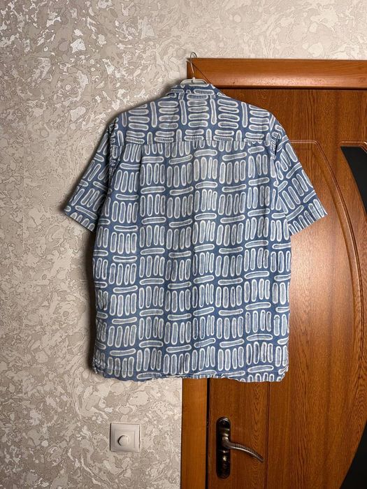 Universal works сорочка handblock print camp shirt, розмір l
