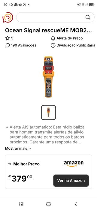 Rastreador de posicionamento marítimo