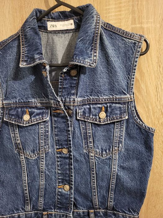 Жіноча джинсова сукня zara, довга, 100% котон, розмір s