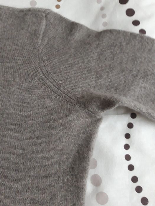 Sweter 100 % Kaszmir , kolor szarobrązowy Taupe, Zalando