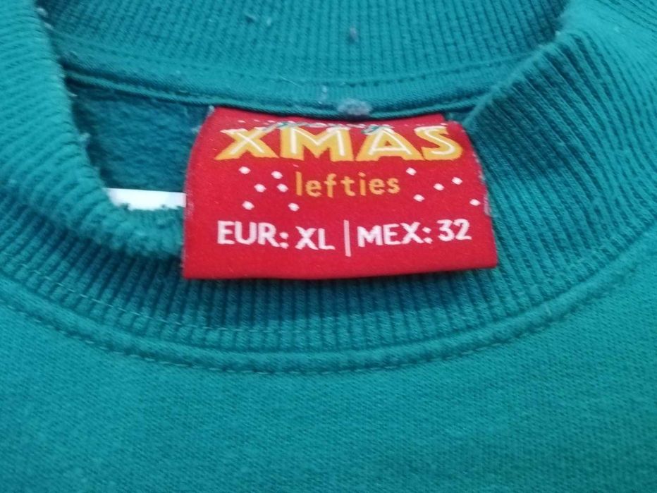 sweater de natal, veste  L/XL, na cor verde em perfeito estado