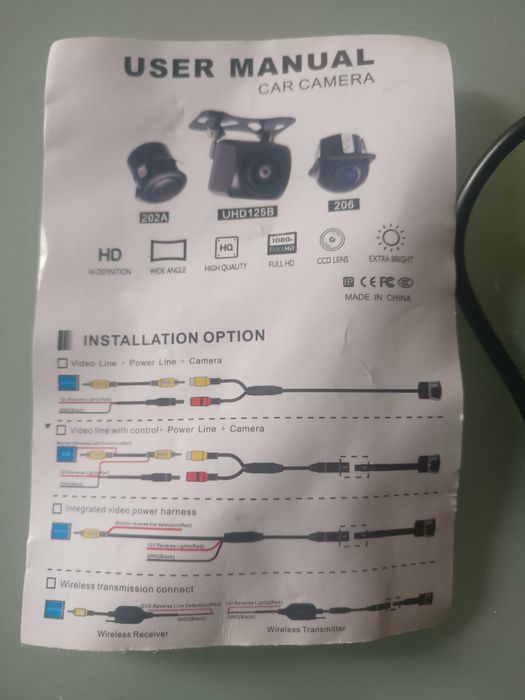 Autorádio com camara completamente novo