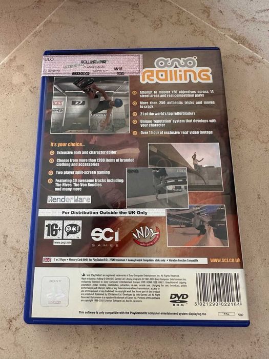 Jogo Rolling – PlayStation 2 (PS2) | Original PAL