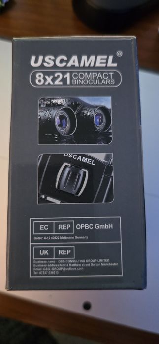 Binóculos compactos USCAMEL 8x21
Ampliação de 8x e diâmetro da objet