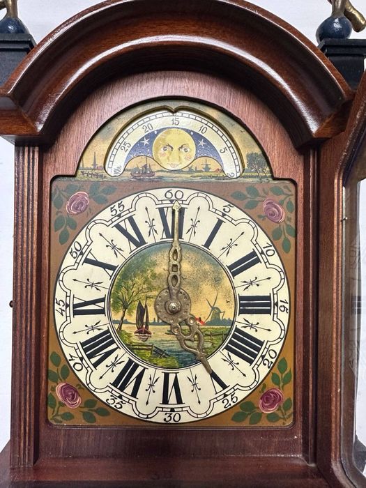 Настінний механічний годинник часы настенные дерево 7684
