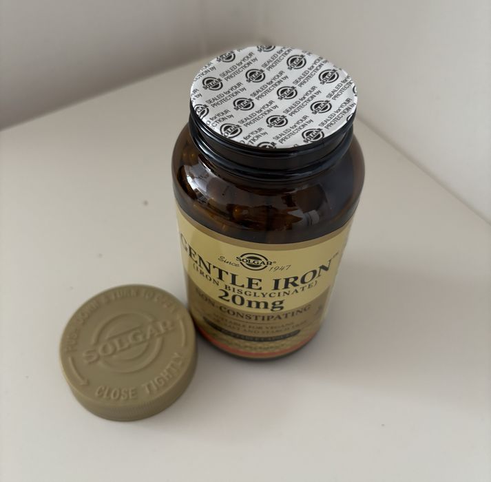 Suplemento natural Solgar - Gentle Iron 20 mg - 180 cápsulas vegetais