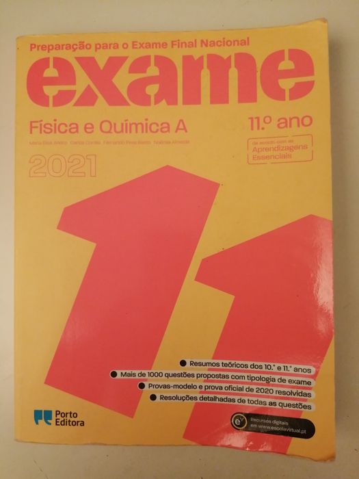 Livro de preparação para exame de  Fisica e Quimica A 11ºano