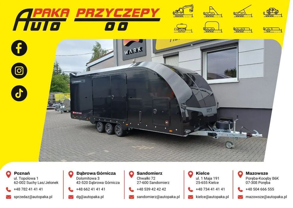 Brian James Trailers Race Transporter 7, 6X2,3 M, Do Samochodów