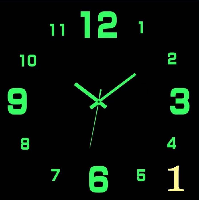 Настінний годинник Clock now Люмінесцентний. Безшумні.