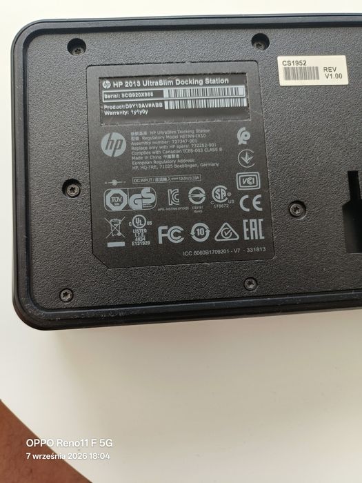 Stacja dokująca HP 2013 Ultra Slim