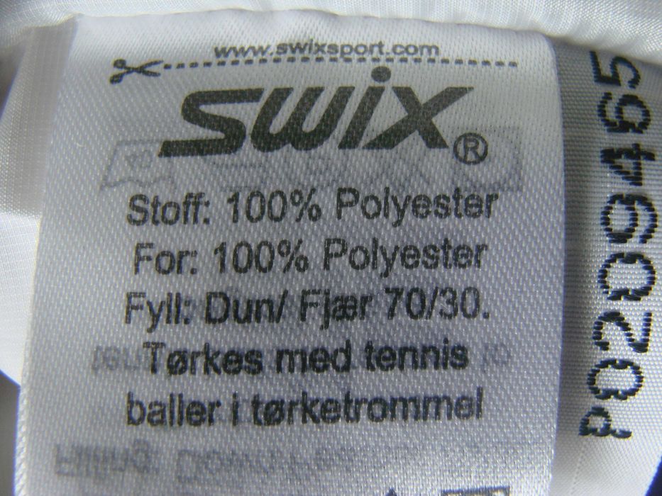 Swix norweska ciepła kurtka puchowa fiolet M L
