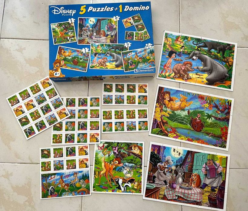 Disney Rei Leao Bambi Dama Vagabundo Livro puzzles timon pumba jogos