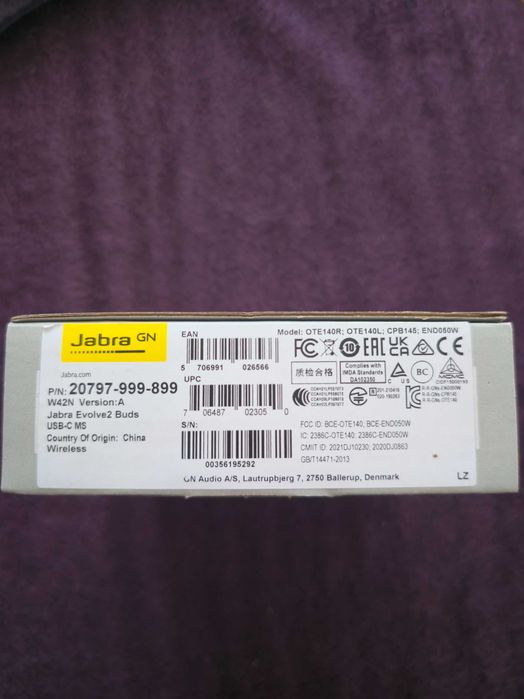 Jabra Evolve2 Buds USB-C MS (Microsoft Teams) nowe