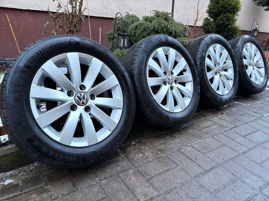 Oryginalne Koła 16 cali Alufelgi Passat B7 Volskwagen Audi Golf Caddy