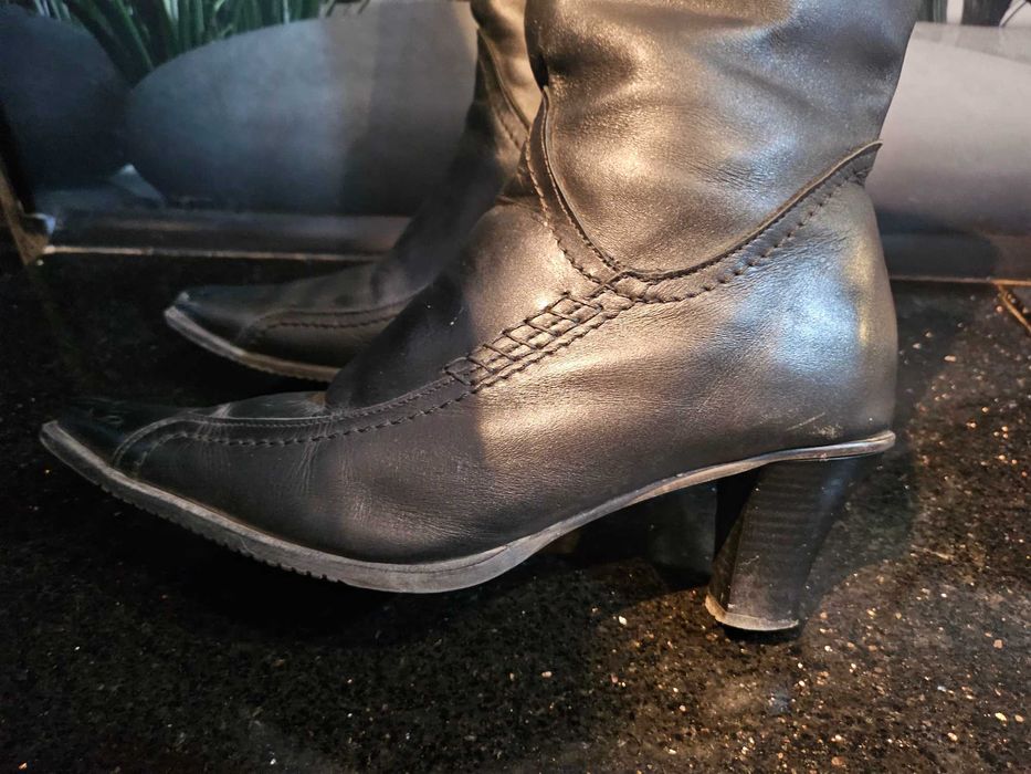 kozaki ze skóry idealny stan