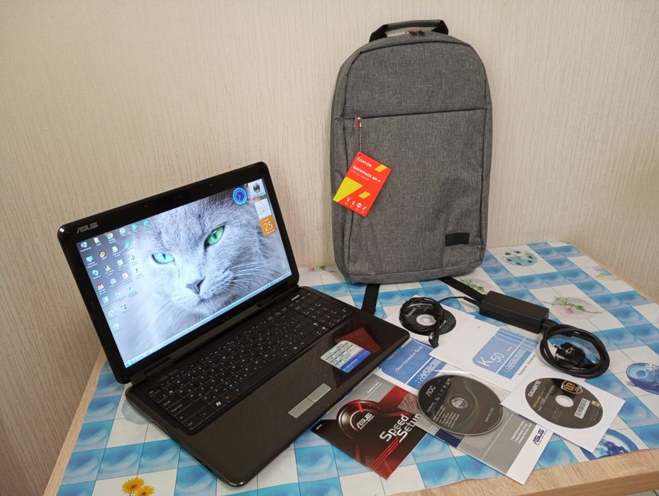 Хороший Ноутбук Asus 2 ядра 15.6'HD' 250 Гб Wi Fi 2 Гб ОЗУ Intel Идеал