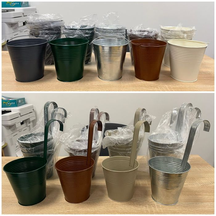 Горщик/відерце металеве з гачком/з ручкою (ціна за набір) PARKSIDE