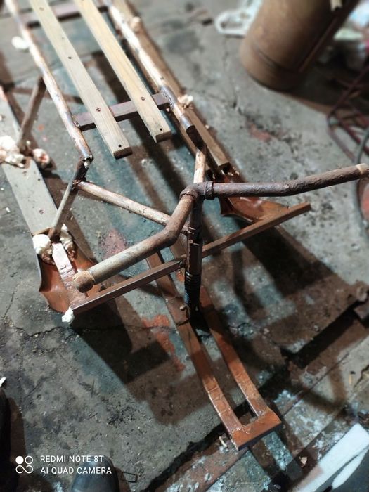 Санки с рулём большие снегокат