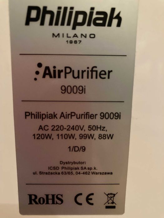 Oczyszczacz , jonizator, ozonator powietrza firmy Philipiak