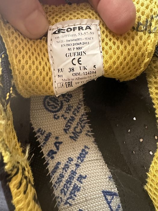 Sapatilha de segurança GUERIN S1P COFRA 38