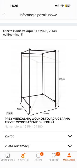 Sprzedam przymierzalnie czarny mat