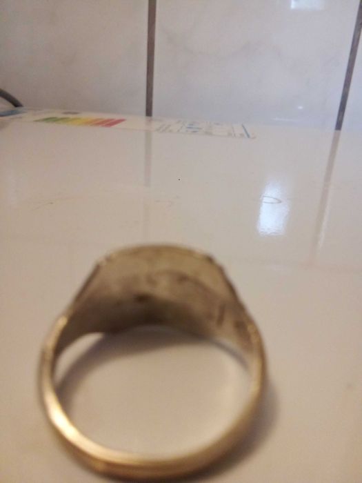 sygnet niemiecki ss gestapo srebro czaszka