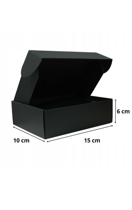 Pudełko Prezentowe 10sztuk Czarne Karton Ozdobny,  Kraft 150x100x60mm