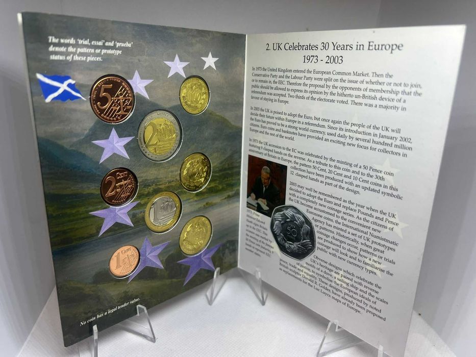 Moedas de Prova do Euro - UK 2003