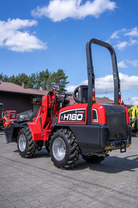 Ładowarka kołowa silnik KUBOTA udźwig 800kg H180 łyżka widły transport
