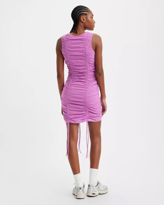 Сукня Levi’s jamie ruched dress, фіолетова, м