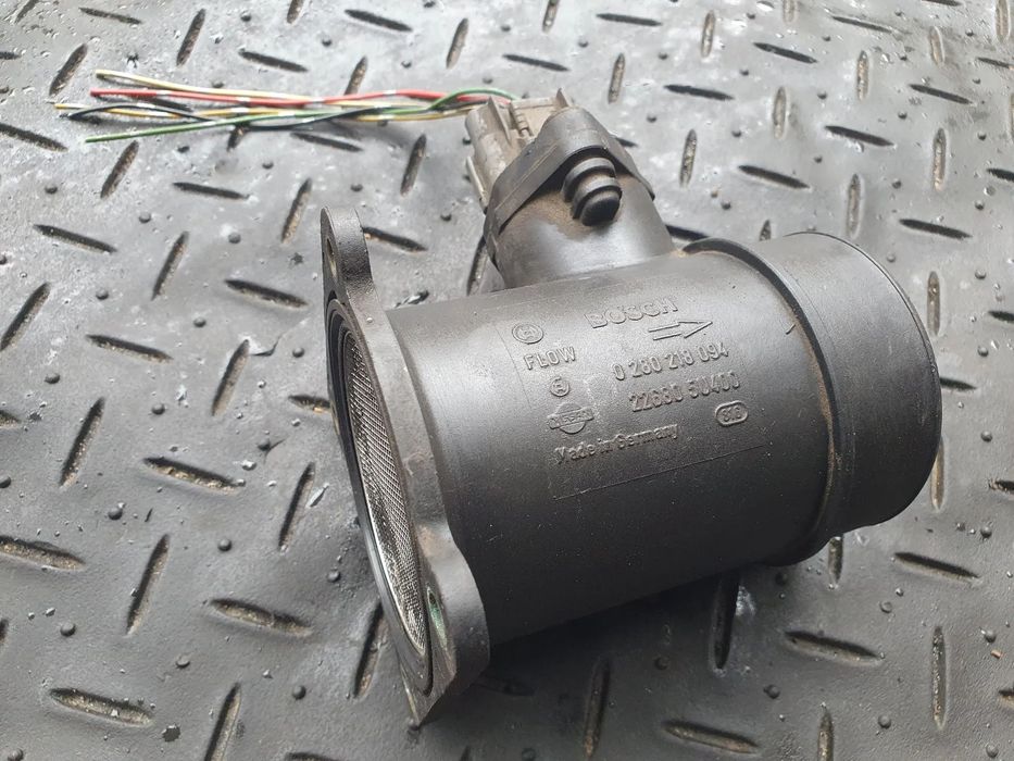 NISSAN ALMERA N16 TINO PRZEPŁYWOMIERZ 0280218094  226805U400   + WTYCZKA INSTALACJA