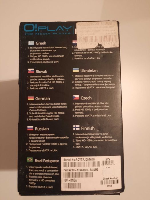 Leitor Multimedia Asus Oi play HDP-R1