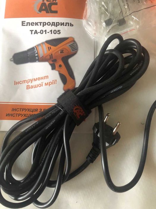 Дрель-шуруповерт Tex-AC TA-01-105 (0.55 кВт, 0-850 об/мин) новий.