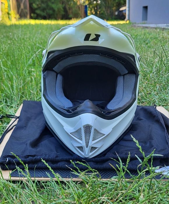 Biały kask Enduro Motocross IMX FMX-01 ECER22-05 roz. S 56
